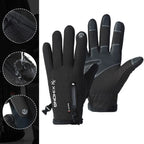 Autumn/Winter Warm Windproof  Waterproof Touch Screen Gloves for Men and Women Ideal for Outdoor Fishing Running Cycling, Skiing