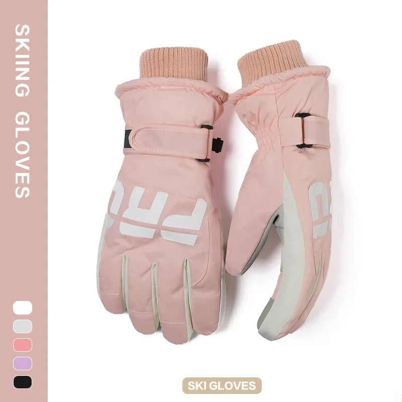 Winter Cycling Gloves Non Slip Touch Ski Gloves Snowboard Accessories Waterproof Pocket Warm Men's and Women's Thermal Gloves