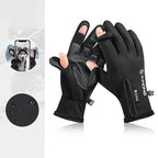 Autumn/Winter Warm Windproof  Waterproof Touch Screen Gloves for Men and Women Ideal for Outdoor Fishing Running Cycling, Skiing