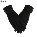 1Pair Women Winter Warm Gloves Touch Screen Fleece Lined Thermal Mittens Driving Ski Windproof Gloves