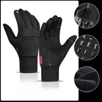 Autumn/Winter Warm Windproof  Waterproof Touch Screen Gloves for Men and Women Ideal for Outdoor Fishing Running Cycling, Skiing