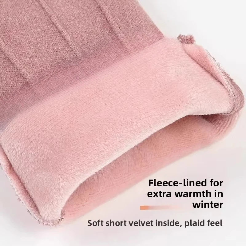 1Pairs Womens Gloves Winter Touchscreen Texting Phone Warmth Windproof Gloves Fleece Lined Cold Weather Suitable for Dailywear